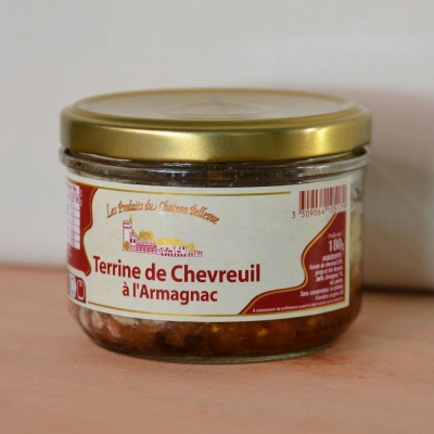 Terrine de chevreuil Armagnac - Château Bellevue